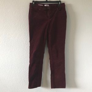 Corduroy Maroon Jeans